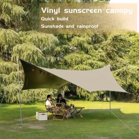 Hammock Rain Fly, Camping Tarp with Poles, Waterproof and Ultralight Survival Tent Tarp for Outdoors, Camping, Hiking, Picnic, Backpacking (size: BY-001-3*3)